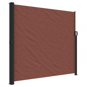 vidaXL Retractable Side Awning Brown 180x600 cm