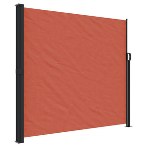 vidaXL Retractable Side Awning Terracotta 180x600 cm