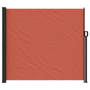 vidaXL Retractable Side Awning Terracotta 180x600 cm