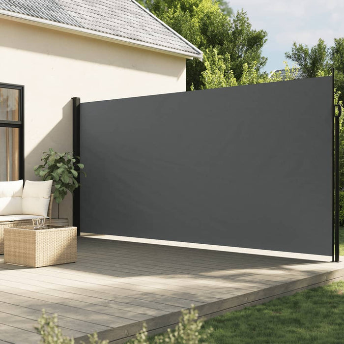 vidaXL Retractable Side Awning Anthracite 200x600 cm