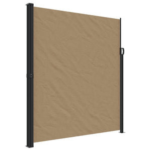 vidaXL Retractable Side Awning Taupe 220x600 cm