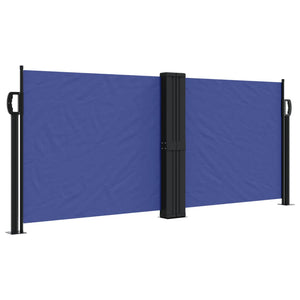 vidaXL Retractable Side Awning Blue 100x600 cm