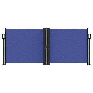 vidaXL Retractable Side Awning Blue 100x600 cm