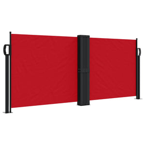 vidaXL Retractable Side Awning Red 100x600 cm