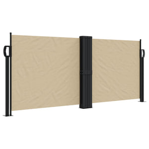 vidaXL Retractable Side Awning Beige 100x600 cm