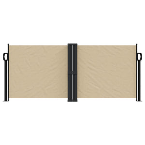 vidaXL Retractable Side Awning Beige 100x600 cm