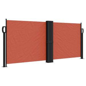 vidaXL Retractable Side Awning Terracotta 100x600 cm