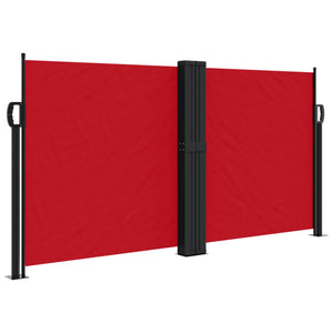 vidaXL Retractable Side Awning Red 120x600 cm