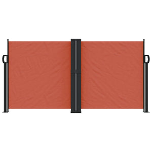 vidaXL Retractable Side Awning Terracotta 120x600 cm