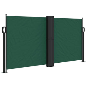 vidaXL Retractable Side Awning Dark Green 120x600 cm