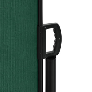 vidaXL Retractable Side Awning Dark Green 120x600 cm