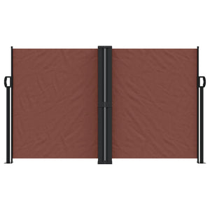 vidaXL Retractable Side Awning Brown 140x600 cm