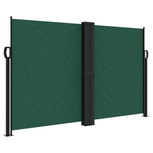 vidaXL Retractable Side Awning Dark Green 140x600 cm