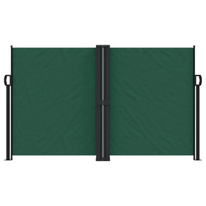 vidaXL Retractable Side Awning Dark Green 140x600 cm