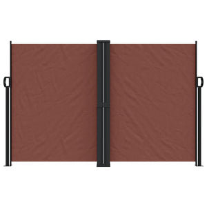 vidaXL Retractable Side Awning Brown 160x600 cm