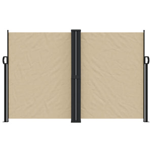 vidaXL Retractable Side Awning Beige 160x600 cm