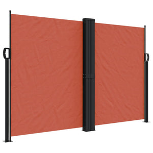 vidaXL Retractable Side Awning Terracotta 160x600 cm