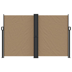 vidaXL Retractable Side Awning Taupe 160x600 cm