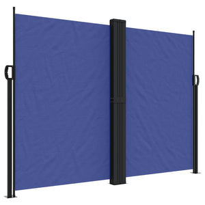 vidaXL Retractable Side Awning Blue 180x600 cm