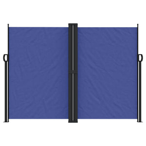 vidaXL Retractable Side Awning Blue 180x600 cm