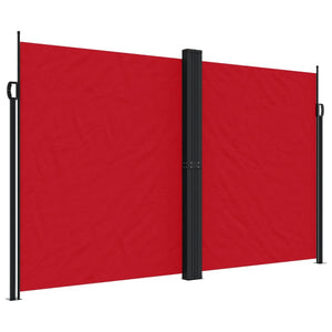 vidaXL Retractable Side Awning Red 200x600 cm