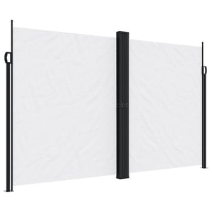 vidaXL Retractable Side Awning White 200x600 cm