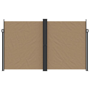 vidaXL Retractable Side Awning Taupe 200x600 cm