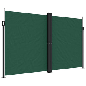 vidaXL Retractable Side Awning Dark Green 200x600 cm