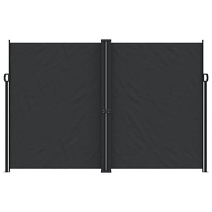 vidaXL Retractable Side Awning Black 220x600 cm