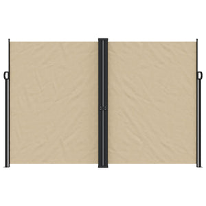 vidaXL Retractable Side Awning Beige 220x600 cm