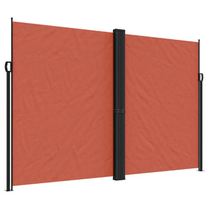 vidaXL Retractable Side Awning Terracotta 220x600 cm