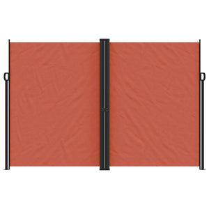 vidaXL Retractable Side Awning Terracotta 220x600 cm