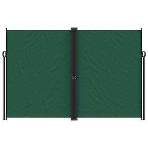 vidaXL Retractable Side Awning Dark Green 220x600 cm