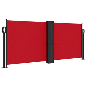 vidaXL Retractable Side Awning Red 100x1000 cm