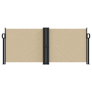 vidaXL Retractable Side Awning Beige 100x1000 cm