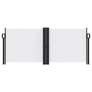 vidaXL Retractable Side Awning White 100x1000 cm