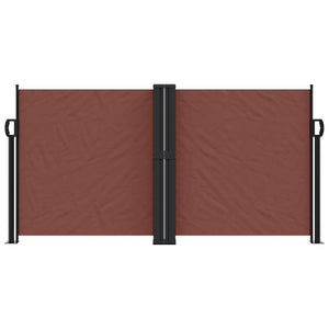 vidaXL Retractable Side Awning Brown 120x1000 cm