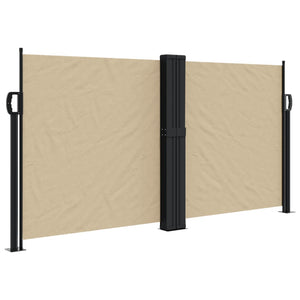 vidaXL Retractable Side Awning Beige 120x1000 cm