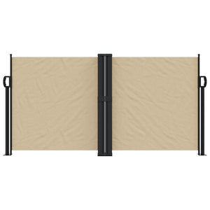 vidaXL Retractable Side Awning Beige 120x1000 cm