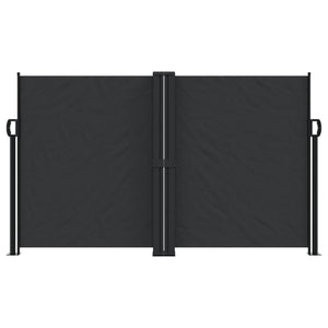 vidaXL Retractable Side Awning Black 140x1000 cm