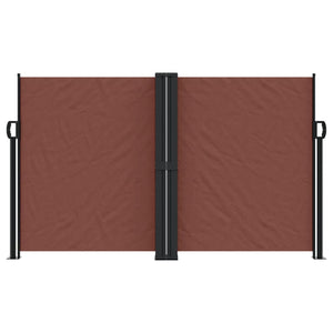 vidaXL Retractable Side Awning Brown 140x1000 cm