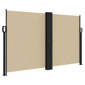 vidaXL Retractable Side Awning Beige 140x1000 cm