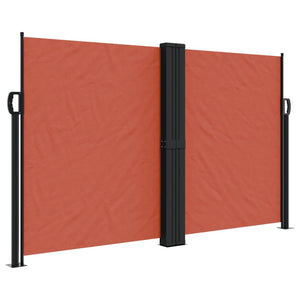 vidaXL Retractable Side Awning Terracotta 140x1000 cm