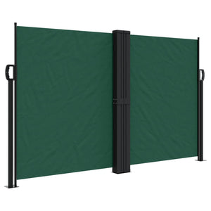 vidaXL Retractable Side Awning Dark Green 140x1000 cm