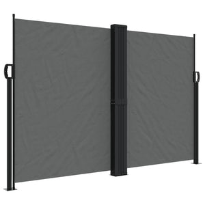 vidaXL Retractable Side Awning Anthracite 160x1000 cm