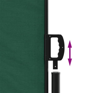 vidaXL Retractable Side Awning Dark Green 160x1000 cm