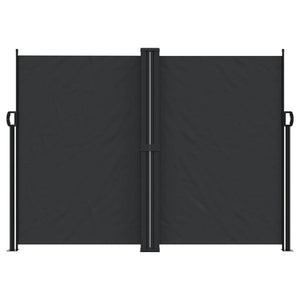 vidaXL Retractable Side Awning Black 180x1000 cm