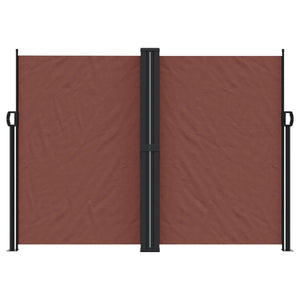 vidaXL Retractable Side Awning Brown 180x1000 cm