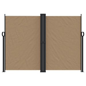 vidaXL Retractable Side Awning Taupe 180x1000 cm