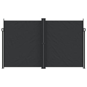 vidaXL Retractable Side Awning Black 200x1000 cm